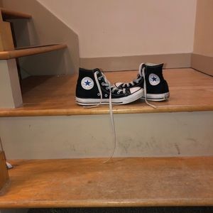 BLACK CONVERSE sneakers size w7